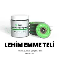 2ULL DW01 LEHİM TEMİZLEME EMME TELİ (2.0MM) (1.5 METRE)