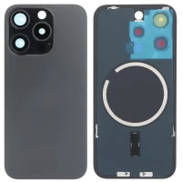 APPLE İPHONE 15 PRO ARKA KAPAK (KAMERA BEZEL LENSLİ) (SİYAH)