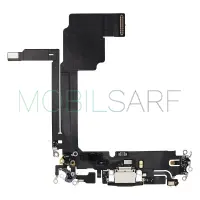 APPLE İPHONE 15 PRO MAX ŞARJ SOKETİ FİLMİ FLEX (SİYAH)