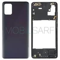 SAMSUNG GALAXY A51 A515 KASA ARKA KAPAK (SET) (SİYAH)