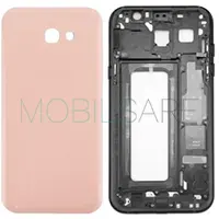 SAMSUNG GALAXY A7 A720 KASA ARKA KAPAK (SET) (PEMBE)