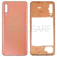 SAMSUNG GALAXY A70 A705 KASA ARKA KAPAK (SET) (TURUNCU)