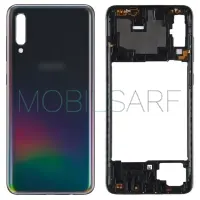 SAMSUNG GALAXY A70 A705 KASA ARKA KAPAK (SET) (SİYAH)