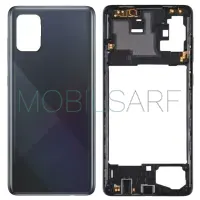 SAMSUNG GALAXY A71 A715 KASA ARKA KAPAK (SET) (SİYAH)