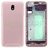 SAMSUNG GALAXY J7 PRO J730 KASA ARKA KAPAK (SET) (PEMBE)