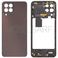 SAMSUNG GALAXY M33 5G M336 KASA ARKA KAPAK (SET) (KAHVERENGİ)