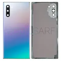 SAMSUNG GALAXY NOTE 10 4G ARKA KAPAK (GÜMÜŞ) (LENSLİ)