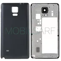 SAMSUNG GALAXY NOTE 4 KASA ARKA KAPAK (SET) (SİYAH)