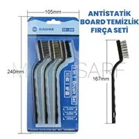 SUNSHINE SS-046 BOARD TEMİZLİK FIRÇASI (3'LÜ SET)  (ANTİSTATİK)